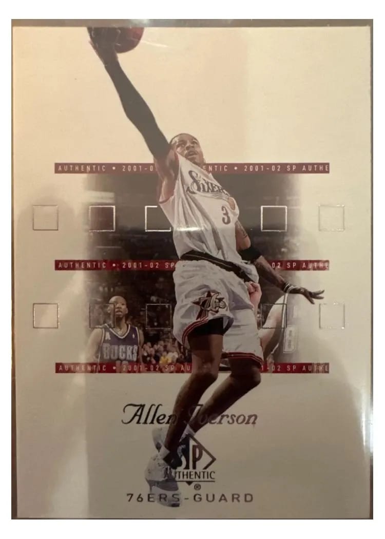 2002 SP Authentic Allen Iverson #64 card