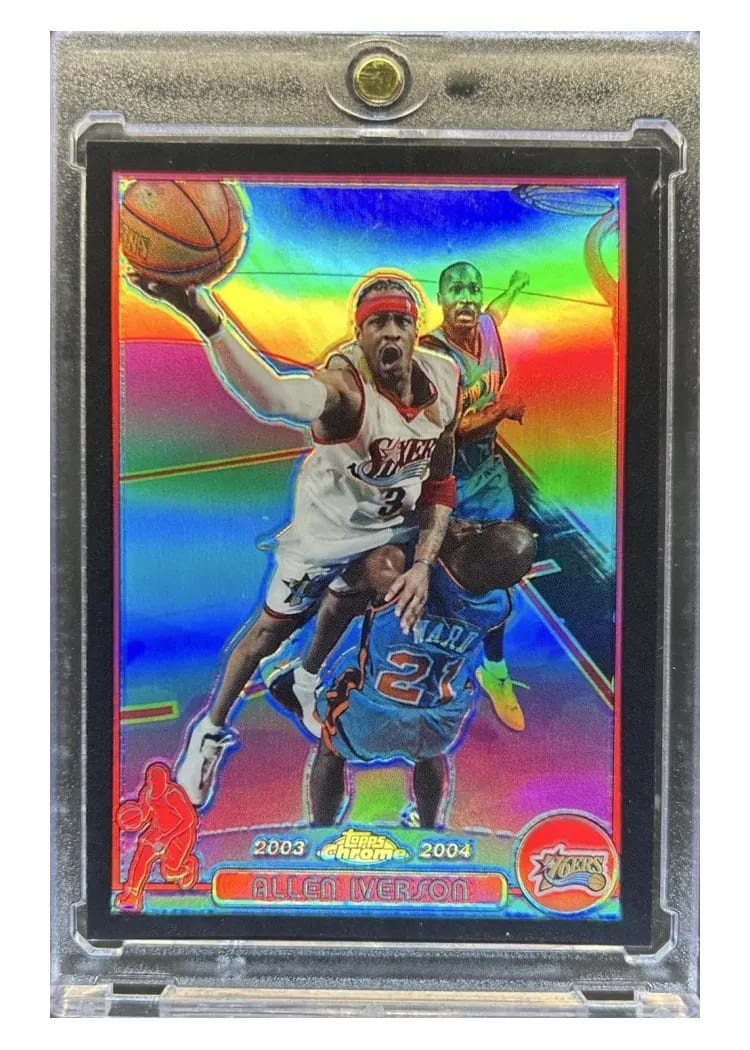 2003 Topps Chrome Allen Iverson #3 card