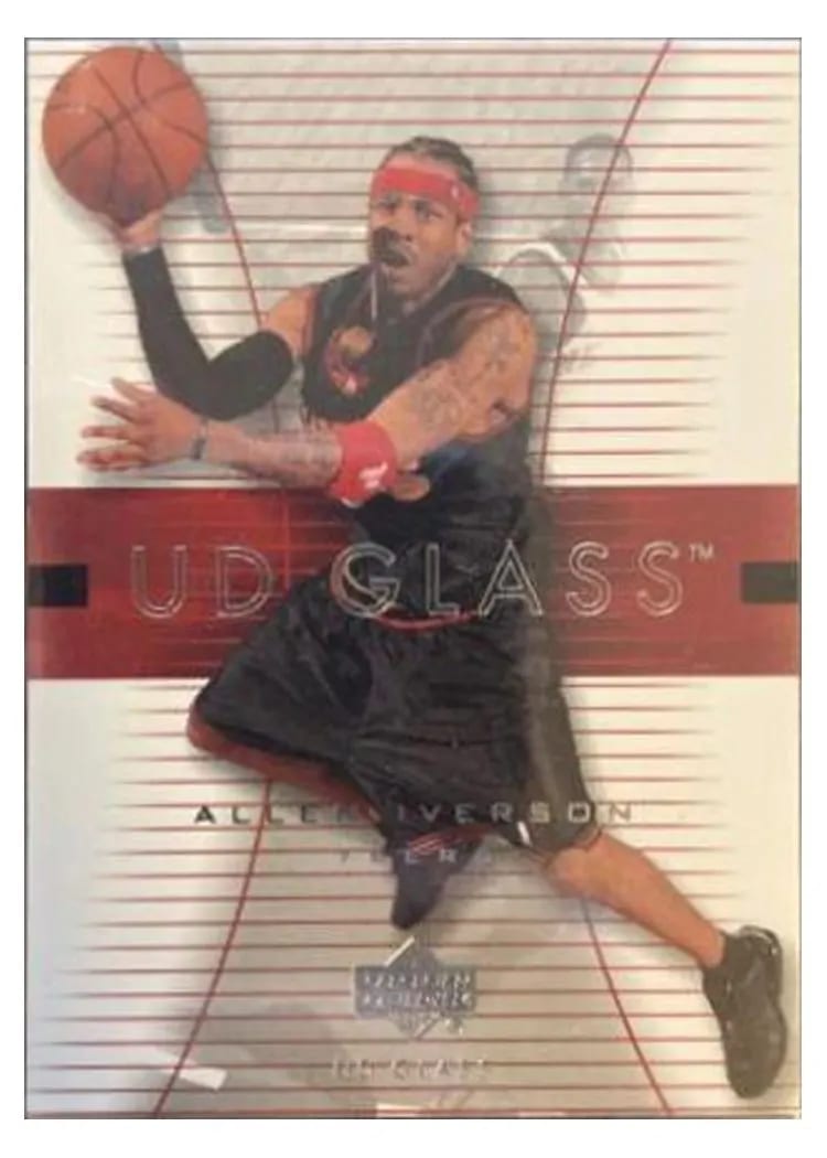 2003 Upper Deck Glass Allen Iverson #43 card