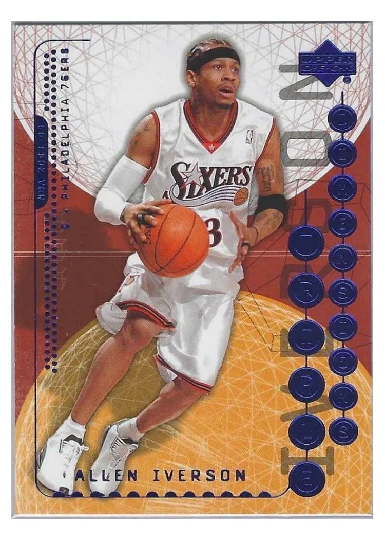 2003 Upper Deck Triple Dimensions allen iverson #64 card