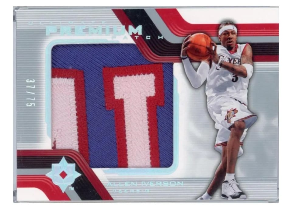 2004 Upper Deck Ultimate Collection Premium Patch Allen Iverson #UPP-AI card
