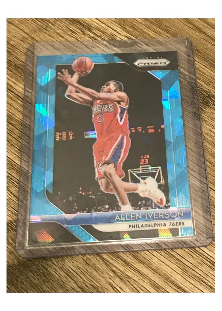 2018-19 Panini Prizm Base Set Allen Iverson #45 card