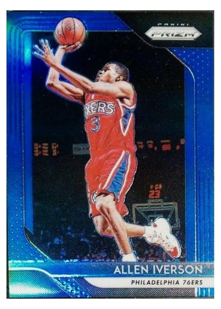 2018-19 Panini Prizm Base Set Allen Iverson #45 card