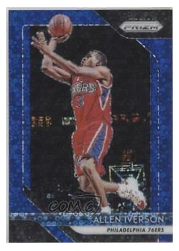 2018-19 Panini Prizm Base Set Allen Iverson #45 card