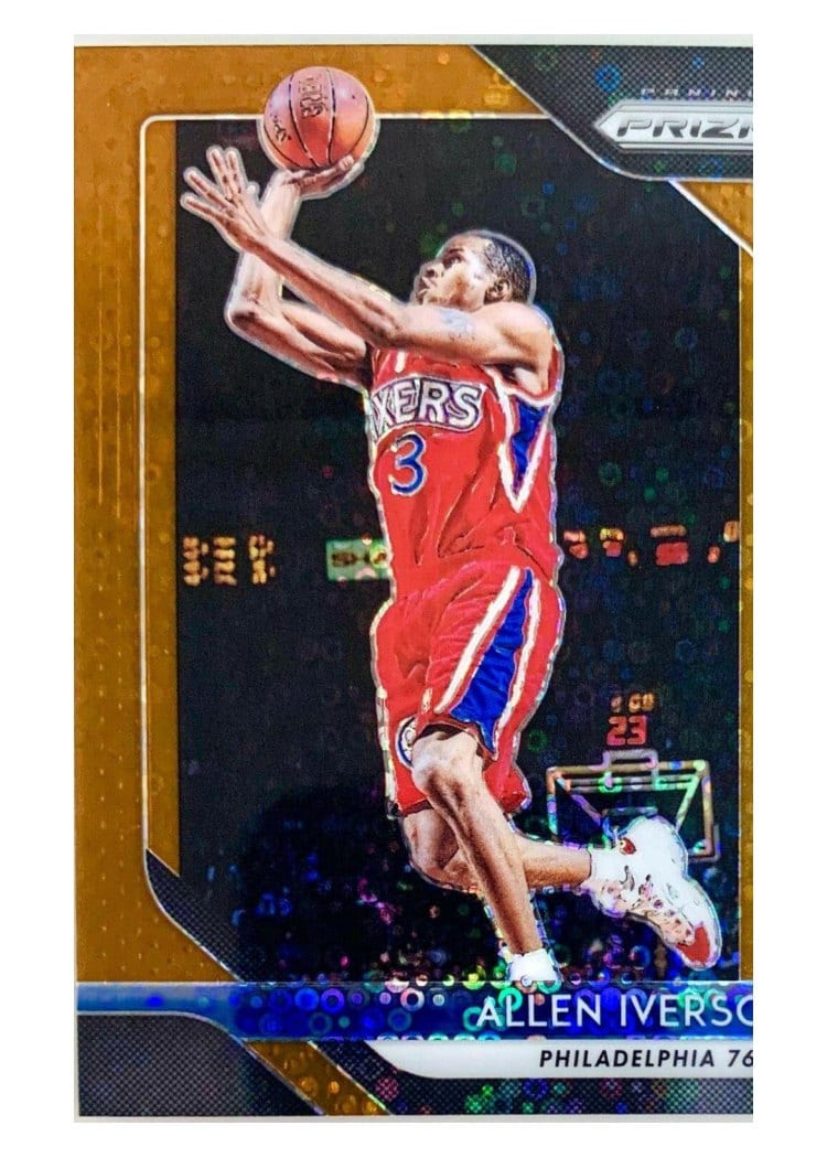 2018-19 Panini Prizm Base Set Allen Iverson #45 card