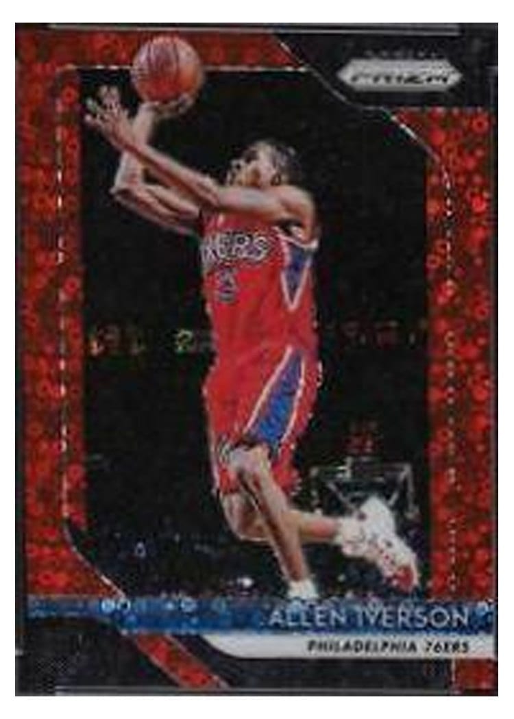 2018-19 Panini Prizm Base Set Allen Iverson #45 card