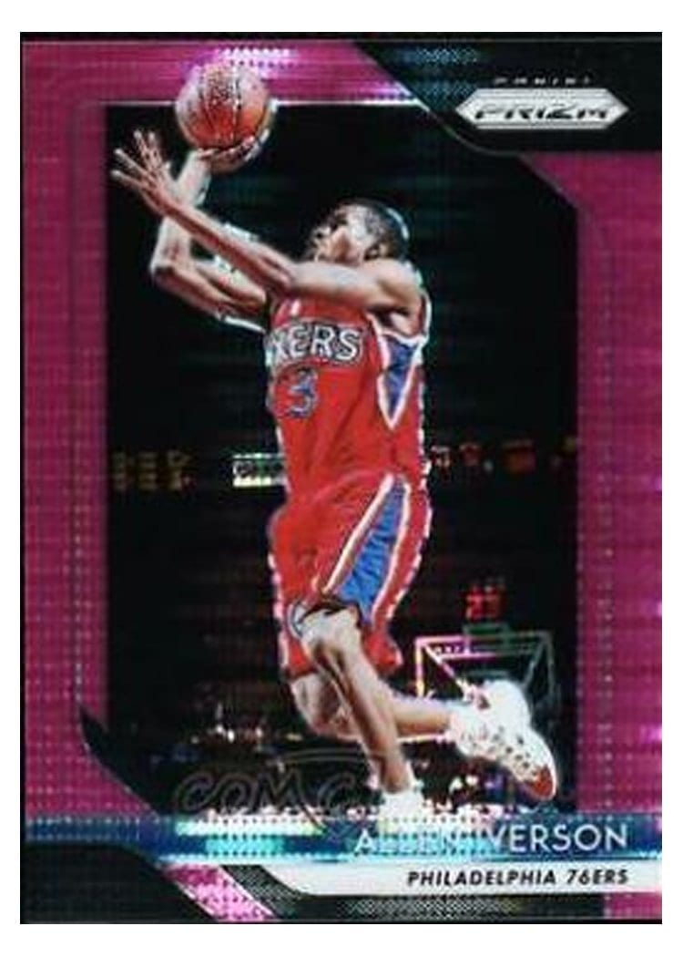 2018-19 Panini Prizm Base Set Allen Iverson #45 card