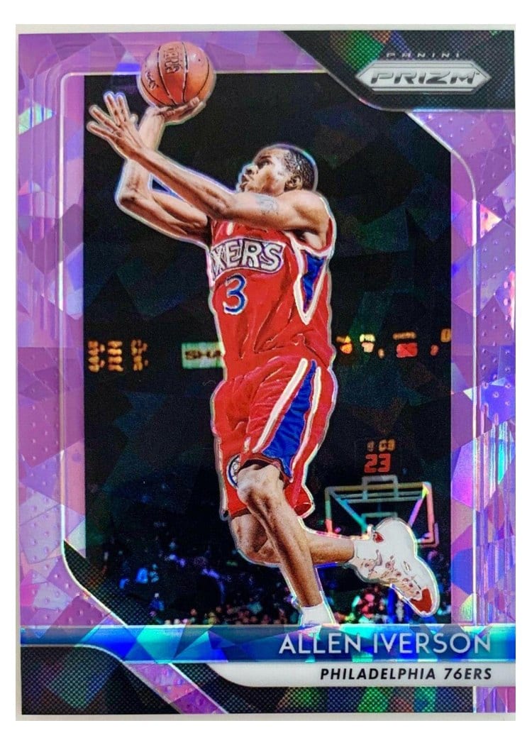 2018-19 Panini Prizm Base Set Allen Iverson #45 card