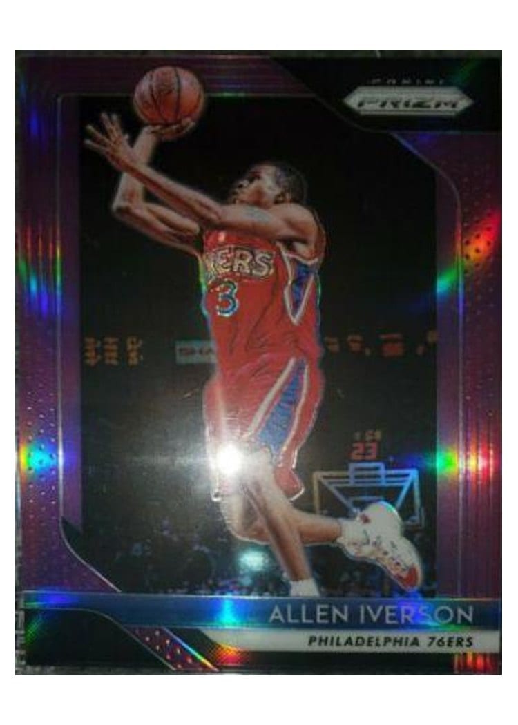 2018-19 Panini Prizm Base Set Allen Iverson #45 card