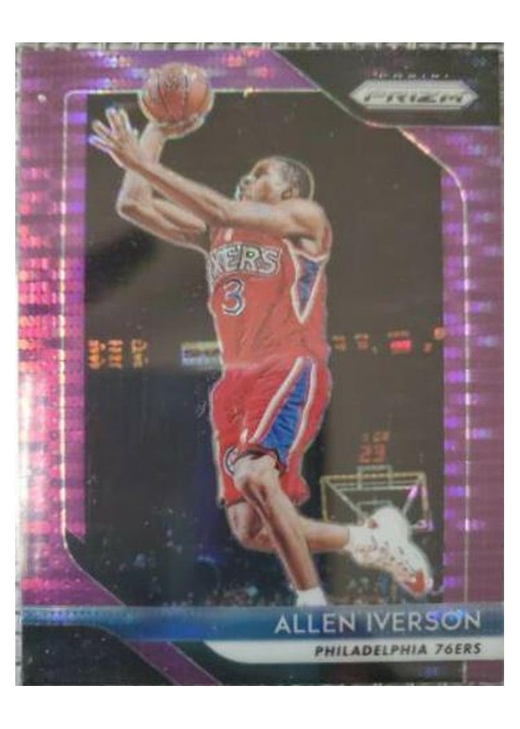 2018-19 Panini Prizm Base Set Allen Iverson #45 card