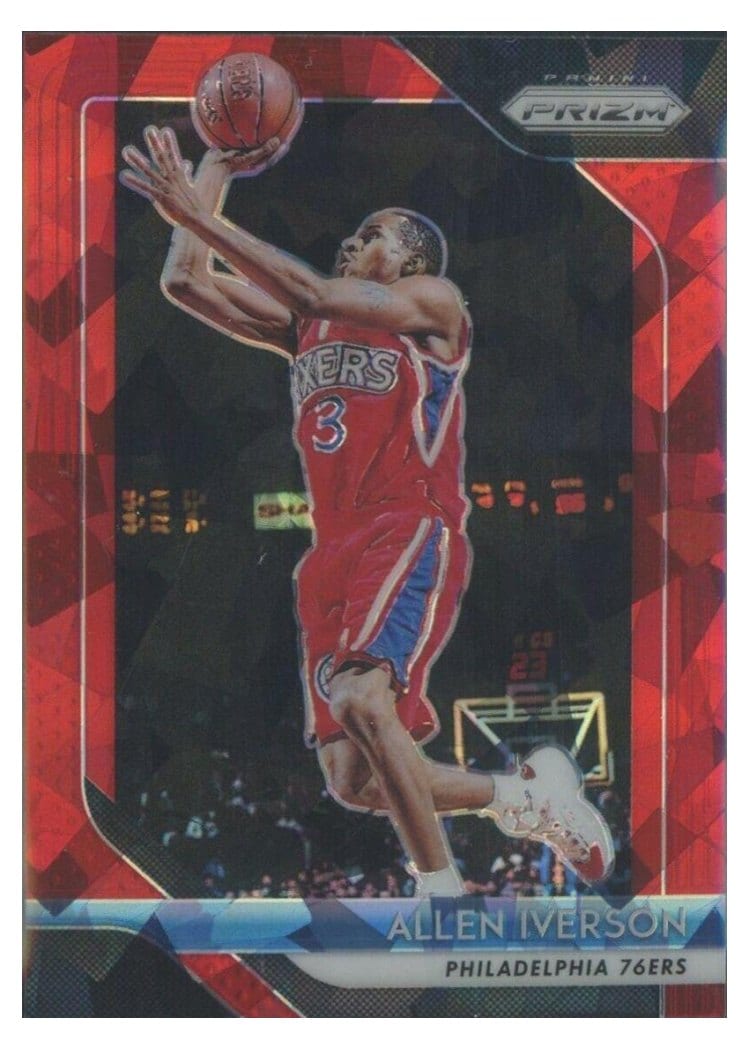 2018-19 Panini Prizm Base Set Allen Iverson #45 card
