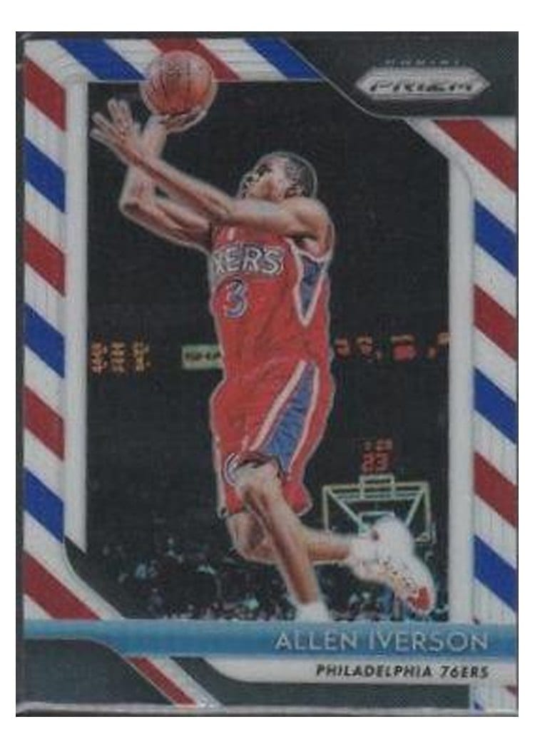 2018-19 Panini Prizm Base Set Allen Iverson #45 card