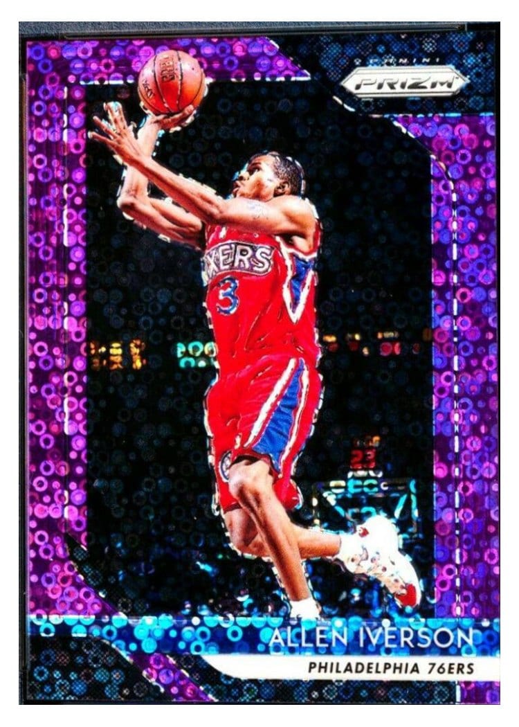 2018-19 Panini Prizm Base Set Allen Iverson #45 card