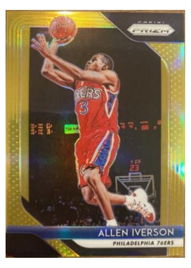 2018-19 Panini Prizm Base Set Allen Iverson #45 card