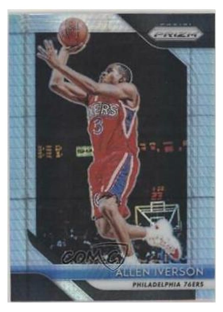2018-19 Panini Prizm Base Set Allen Iverson #45 card
