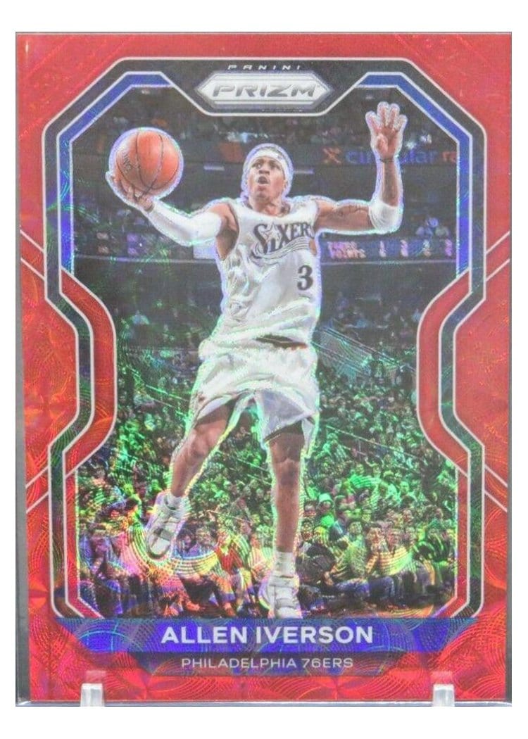 2020-21 Panini Prizm Base Set Allen Iverson #19 card