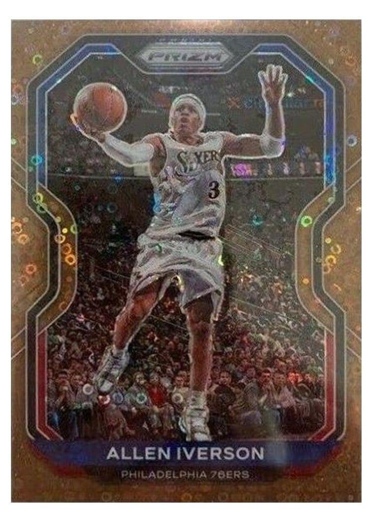 2020-21 Panini Prizm Base Set Allen Iverson #19 card