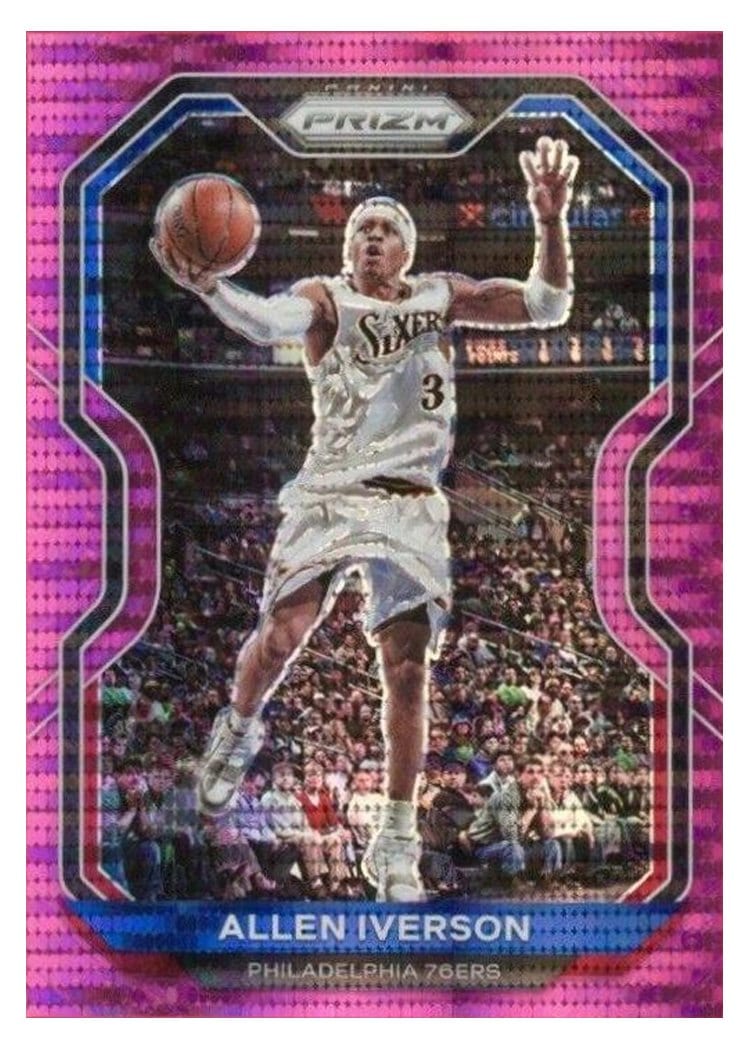 2020-21 Panini Prizm Base Set Allen Iverson #19 card