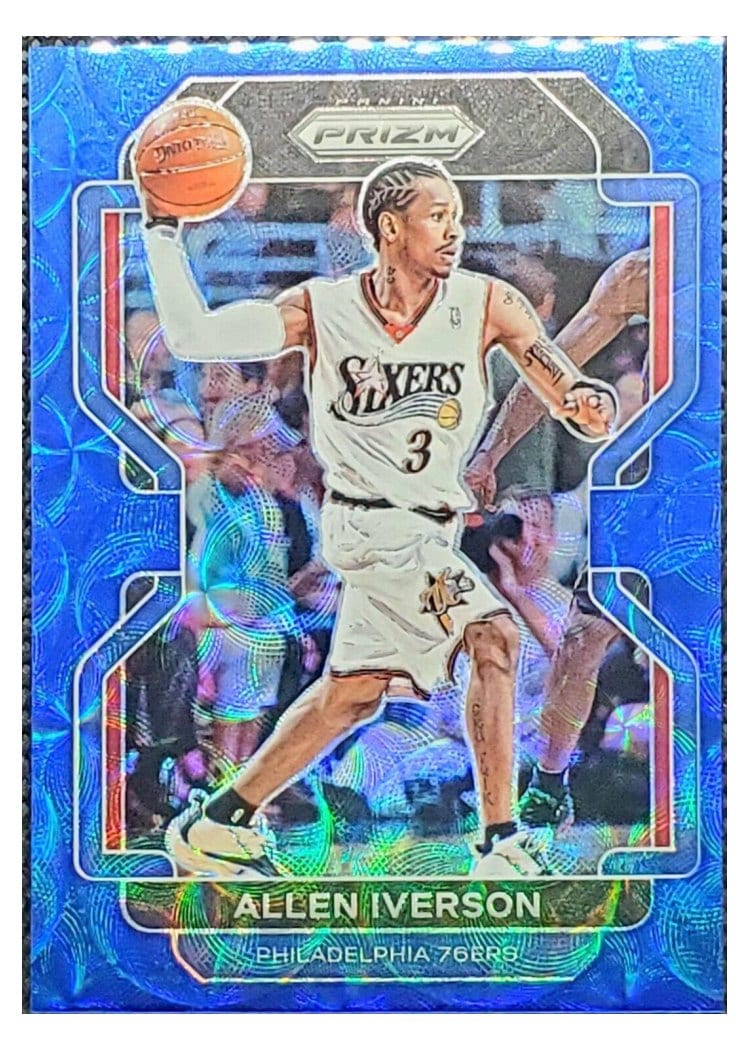 2021-22 Panini Prizm Base Set Allen Iverson #255 card