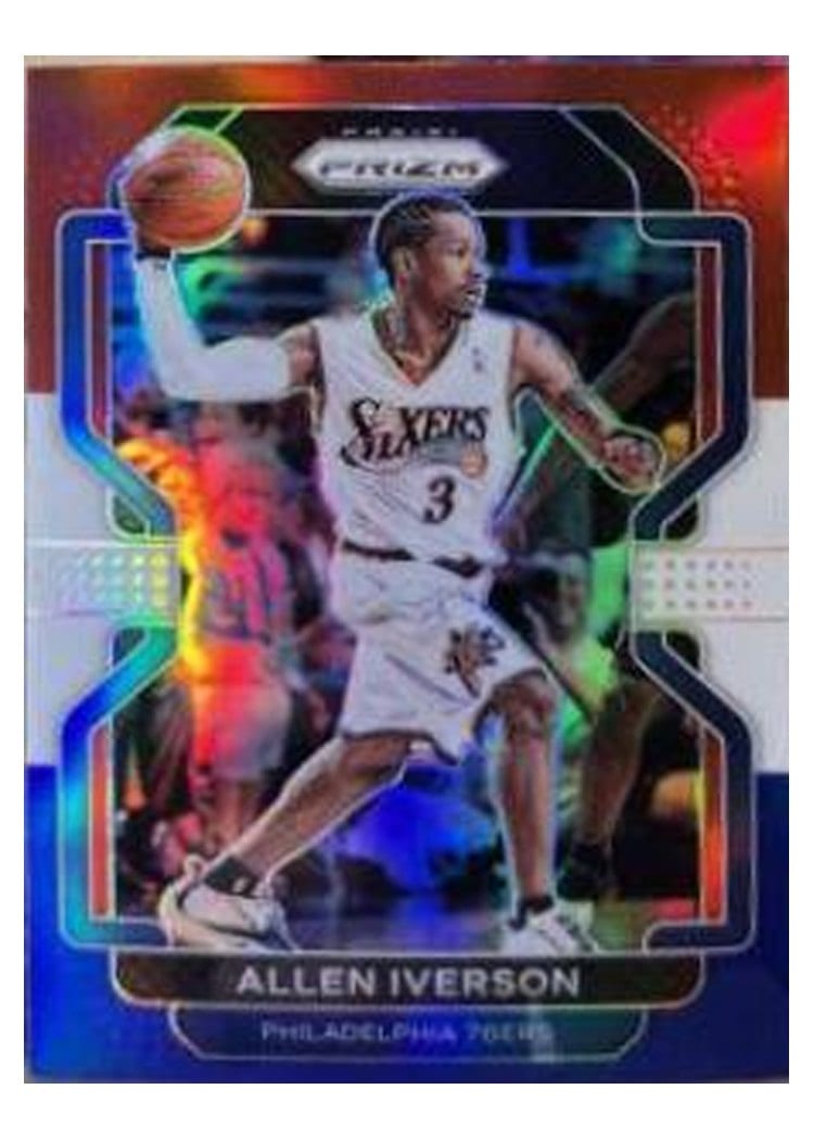 2021-22 Panini Prizm Base Set Allen Iverson #255 card