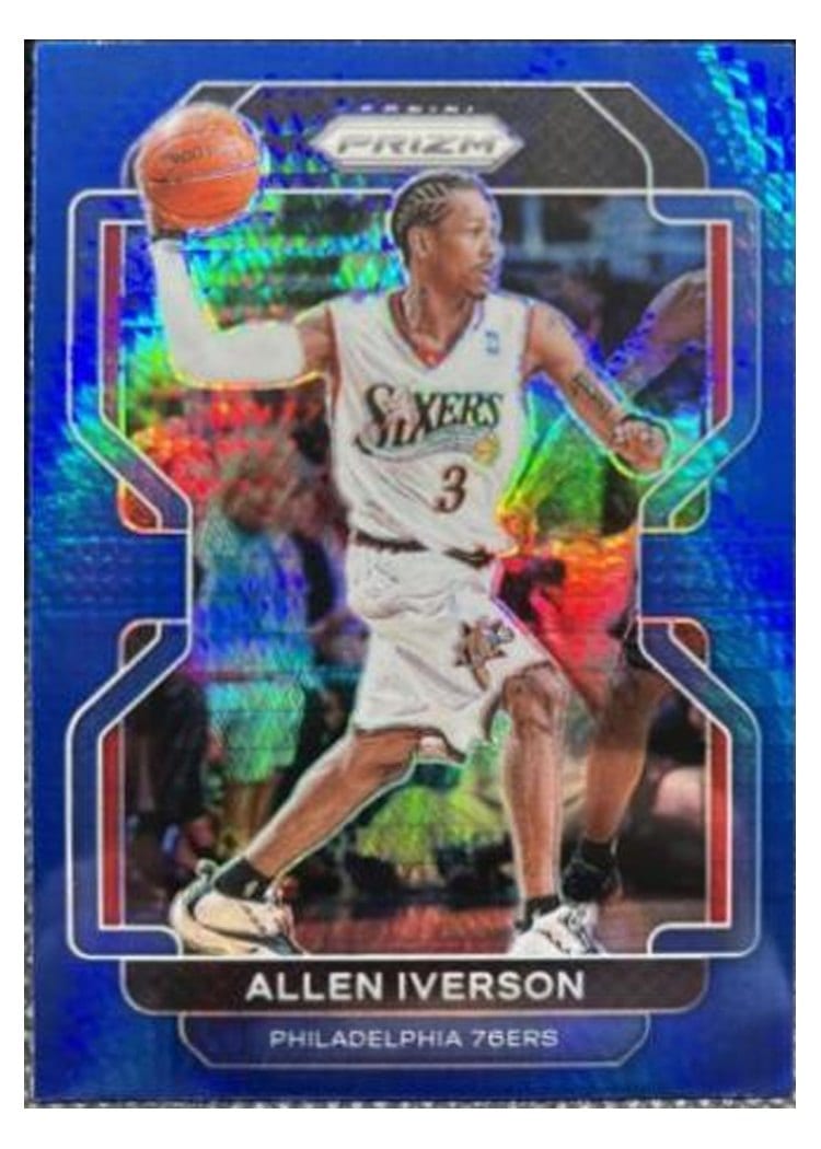 2021-22 Panini Prizm Base Set Allen Iverson #255 card