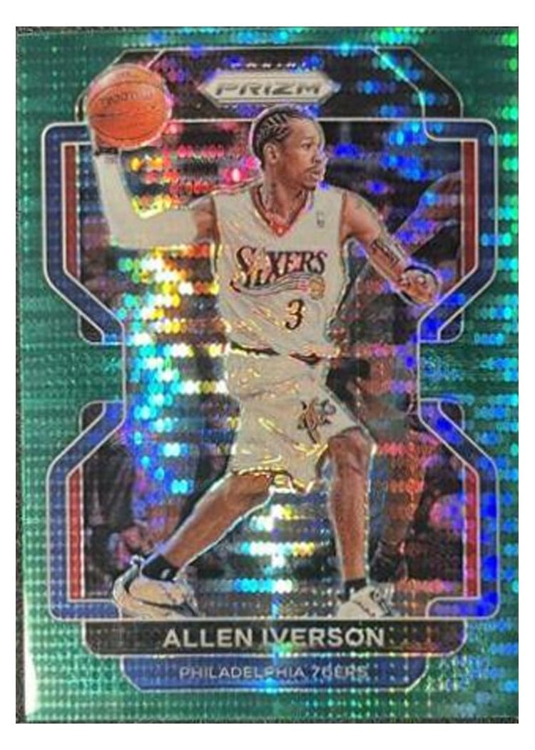 2021-22 Panini Prizm Base Set Allen Iverson #255 card