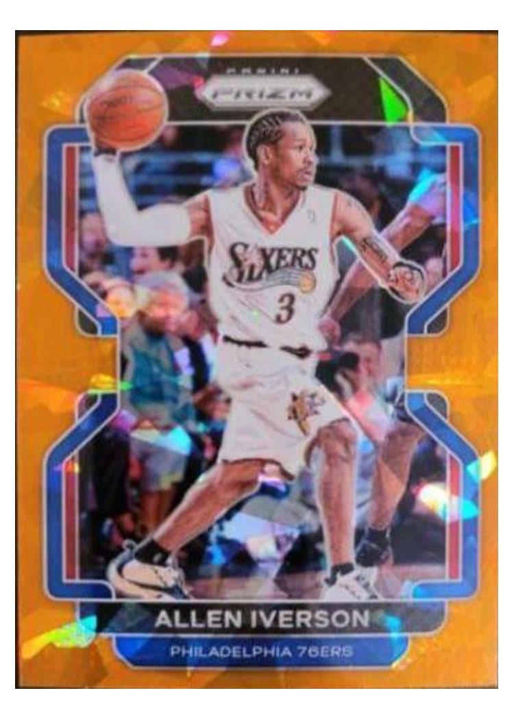 2021-22 Panini Prizm Base Set Allen Iverson #255 card