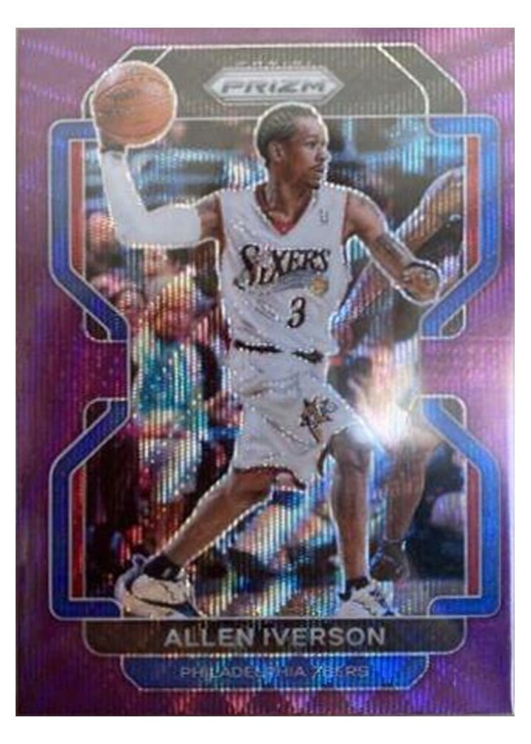 2021-22 Panini Prizm Base Set Allen Iverson #255 card