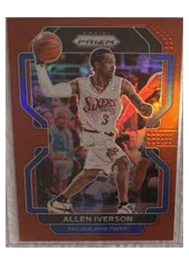 2021-22 Panini Prizm Base Set Allen Iverson #255 card