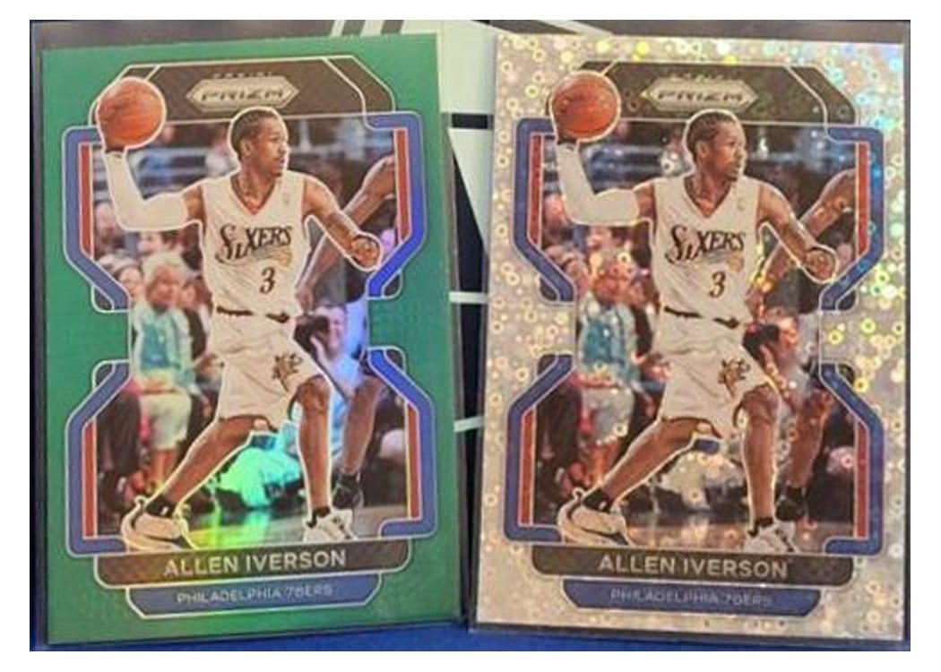 2021-22 Panini Prizm Base Set Allen Iverson #255 card