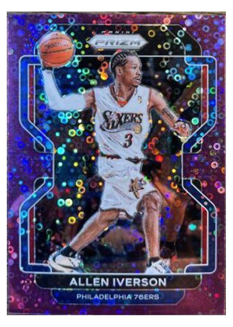 2021-22 Panini Prizm Base Set Allen Iverson #255 card