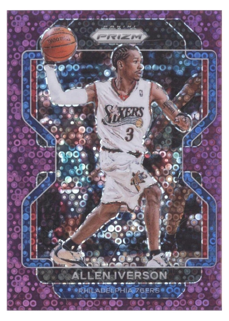 2021-22 Panini Prizm Base Set Allen Iverson #255 card