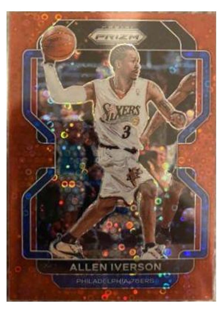 2021-22 Panini Prizm Base Set Allen Iverson #255 card