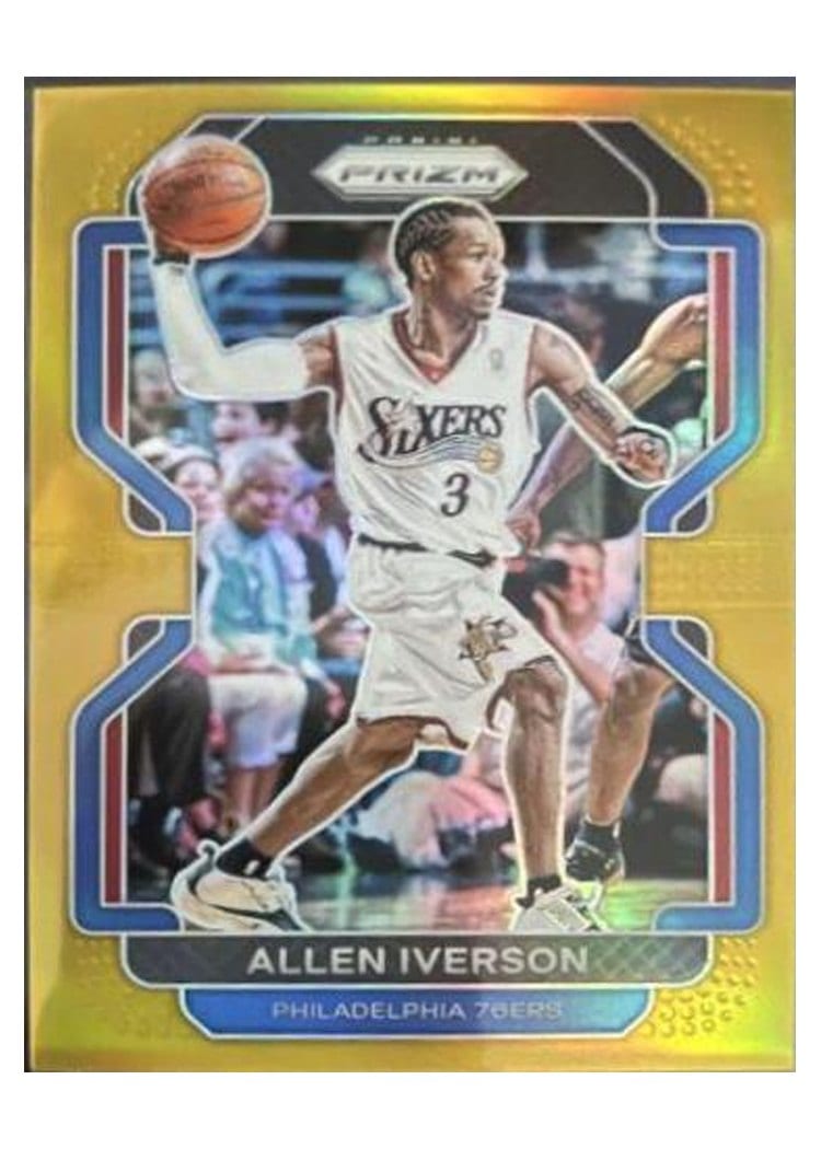 2021-22 Panini Prizm Base Set Allen Iverson #255 card