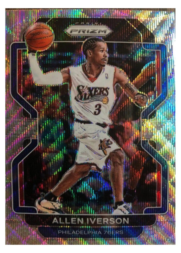 2021-22 Panini Prizm Base Set Allen Iverson #255 card