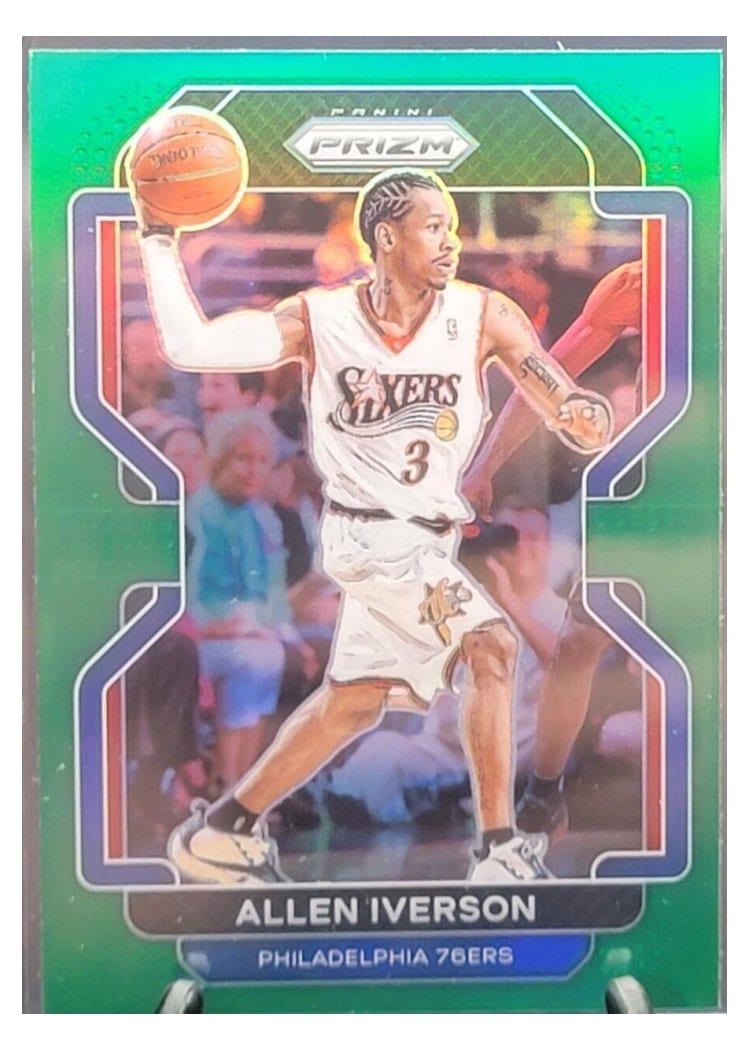 2021-22 Panini Prizm Base Set Allen Iverson #255 card