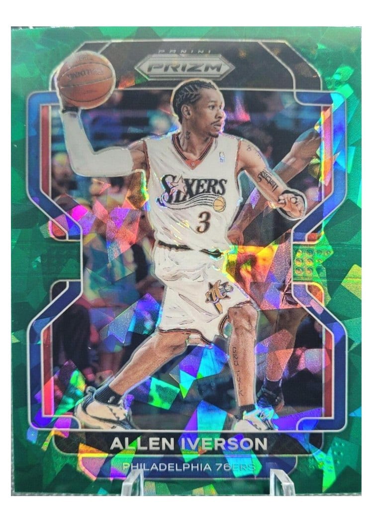 2021-22 Panini Prizm Base Set Allen Iverson #255 card