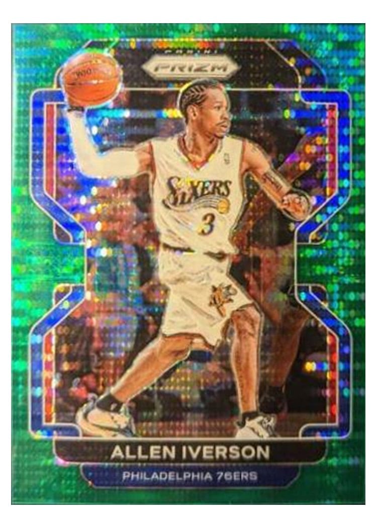 2021-22 Panini Prizm Base Set Allen Iverson #255 card
