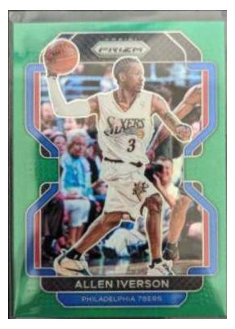 2021-22 Panini Prizm Base Set Allen Iverson #255 card