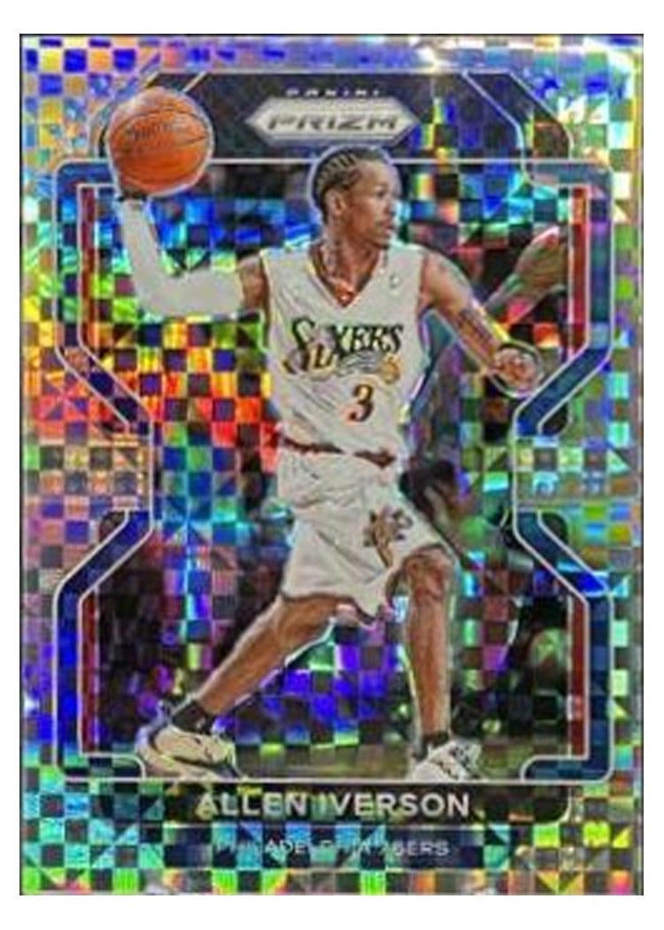 2021-22 Panini Prizm Base Set Allen Iverson #255 card