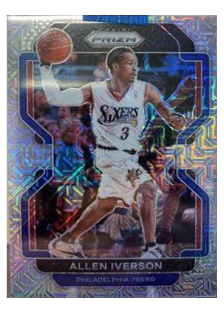 2021-22 Panini Prizm Base Set Allen Iverson #255 card
