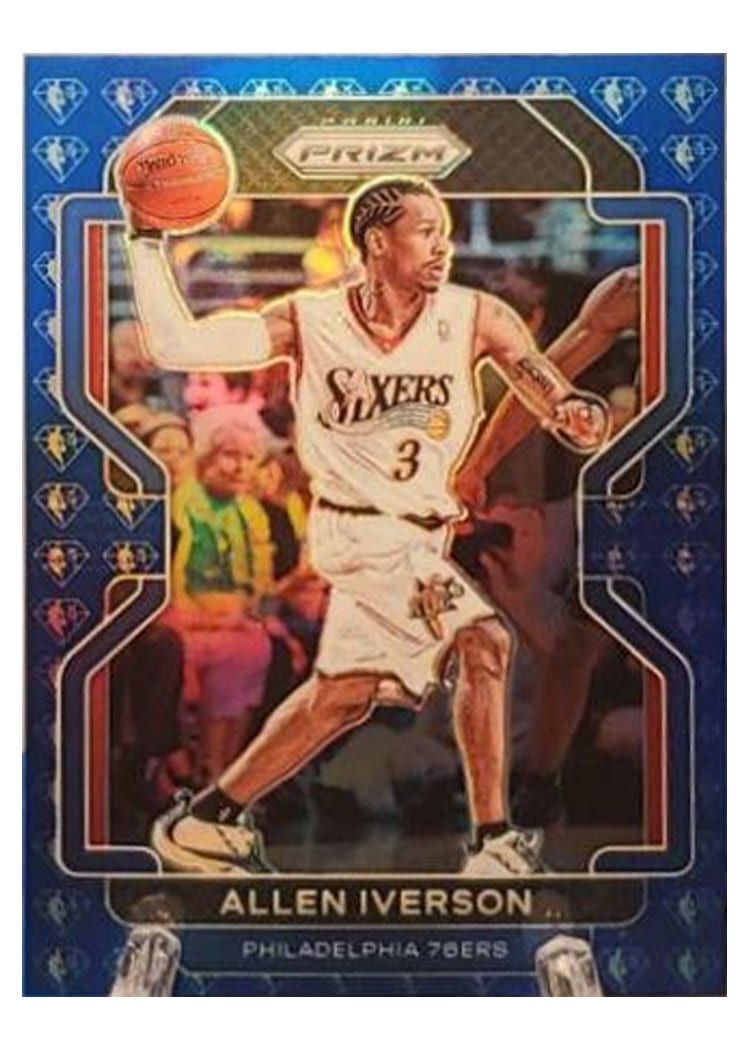 2021-22 Panini Prizm Base Set Allen Iverson #255 card