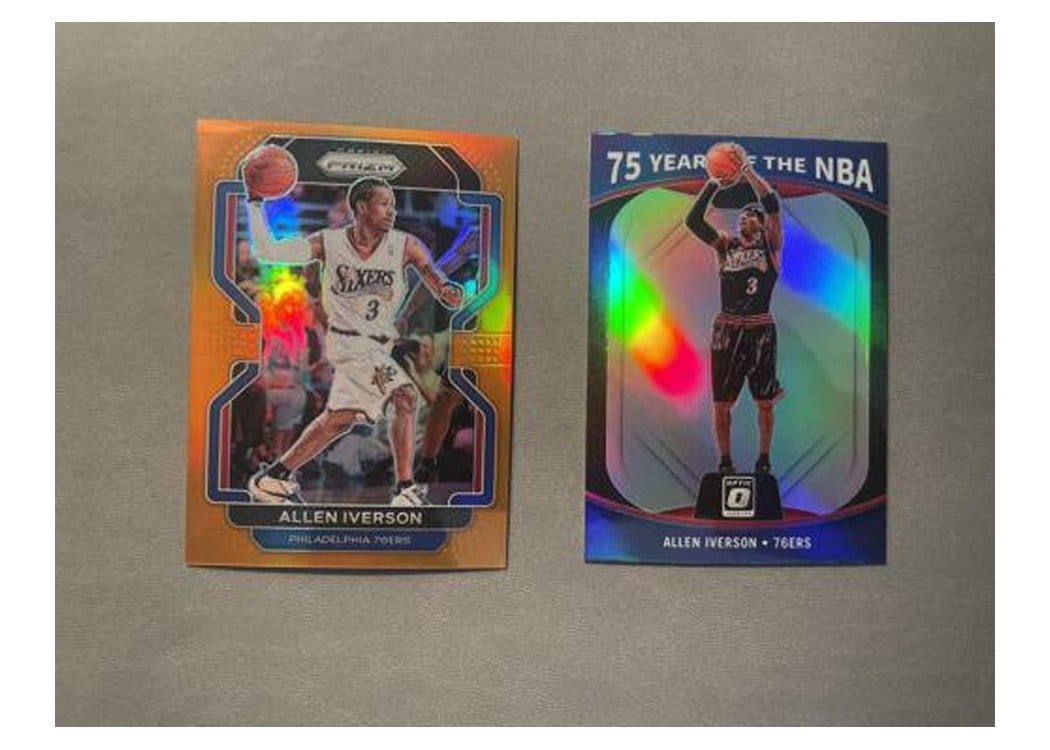 2021-22 Panini Prizm Base Set Allen Iverson #255 card