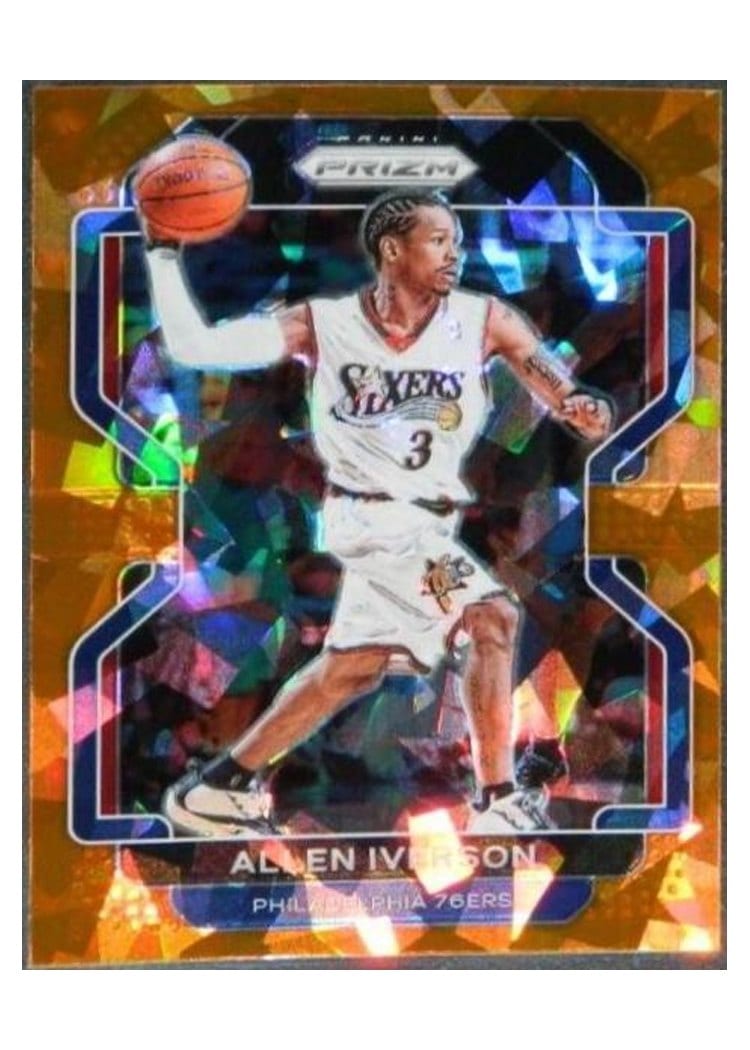 2021-22 Panini Prizm Base Set Allen Iverson #255 card