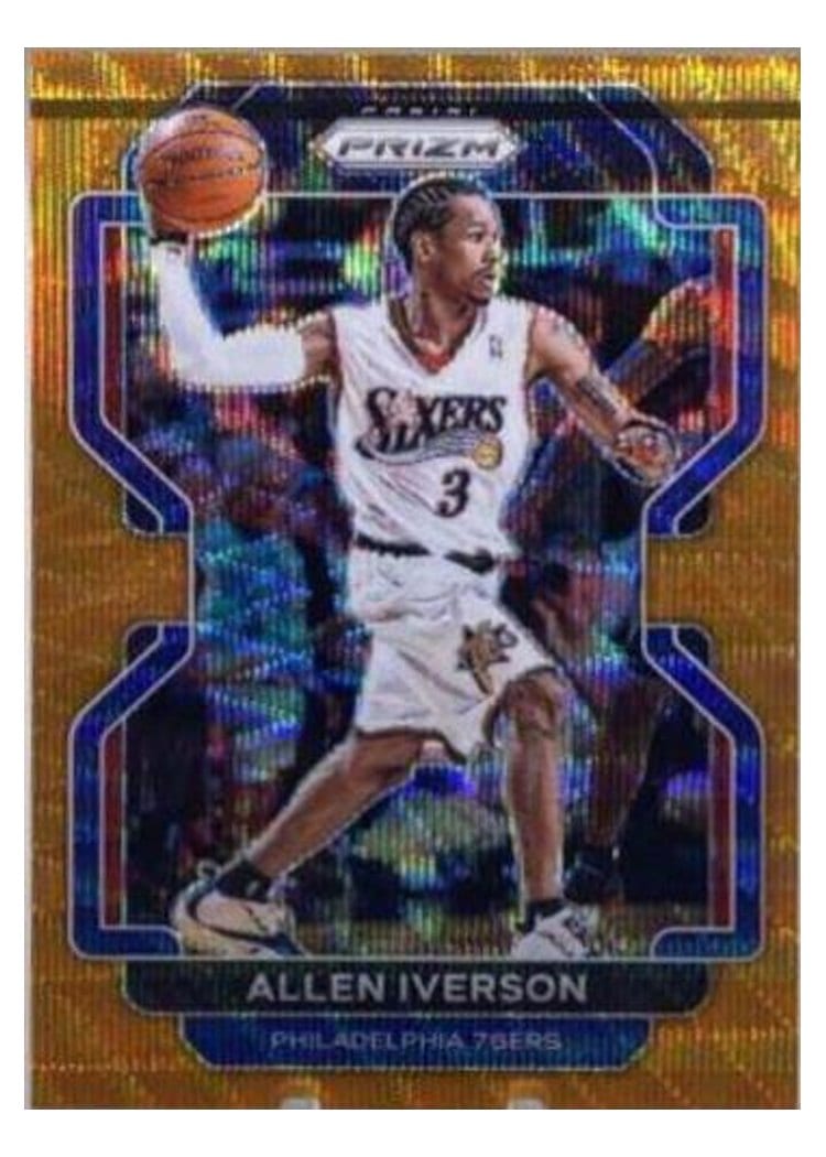 2021-22 Panini Prizm Base Set Allen Iverson #255 card