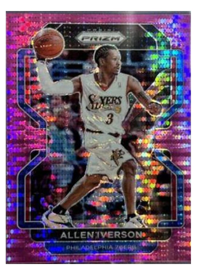 2021-22 Panini Prizm Base Set Allen Iverson #255 card
