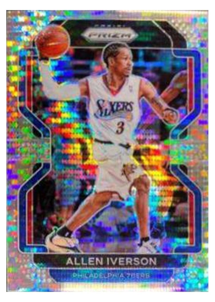 2021-22 Panini Prizm Base Set Allen Iverson #255 card