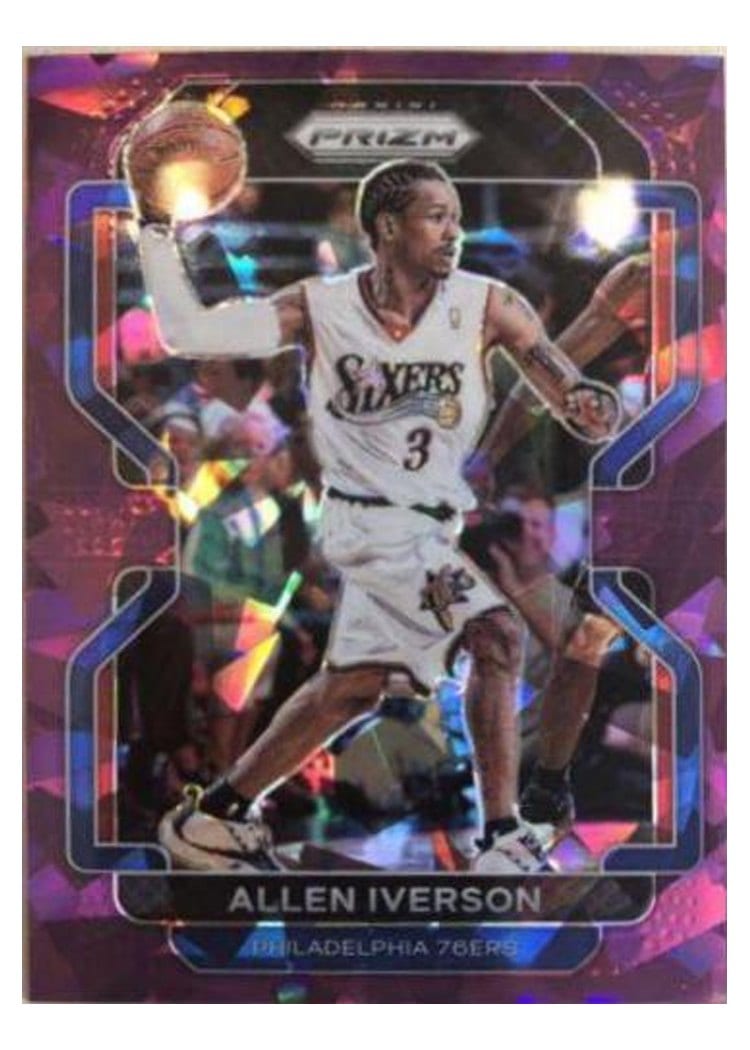 2021-22 Panini Prizm Base Set Allen Iverson #255 card