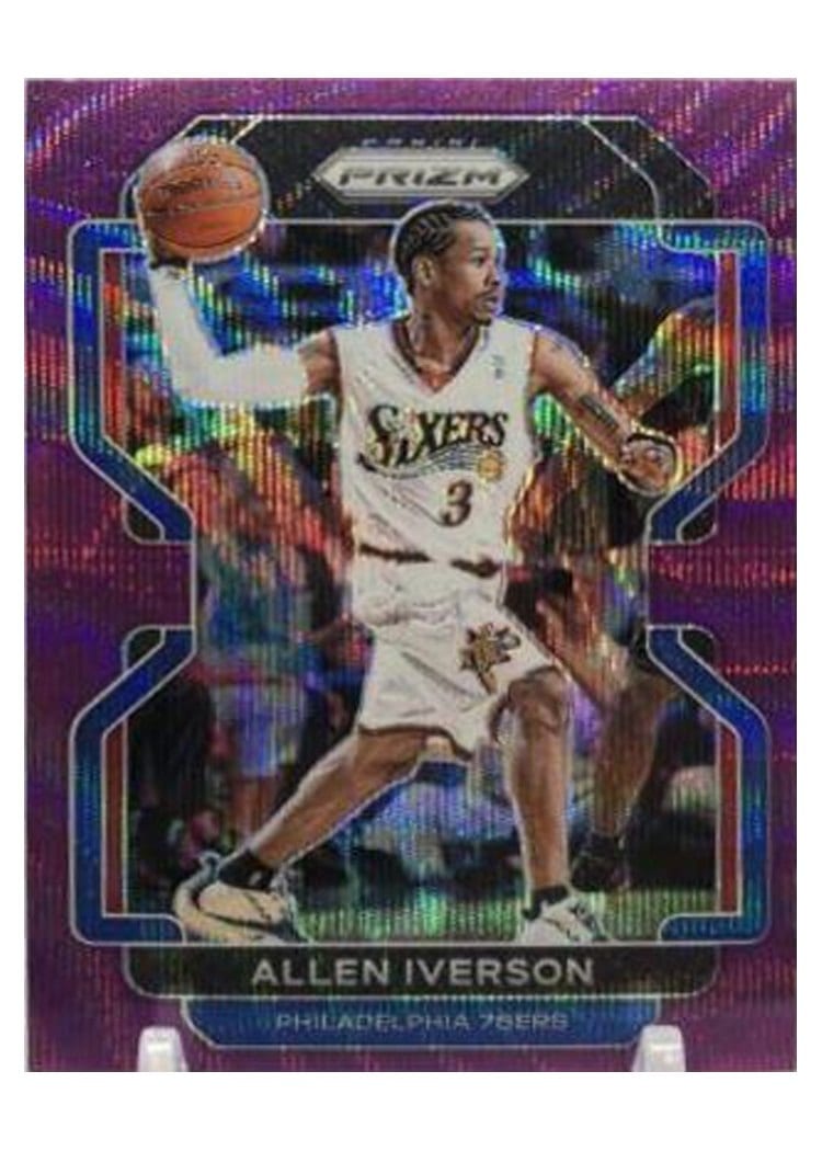 2021-22 Panini Prizm Base Set Allen Iverson #255 card