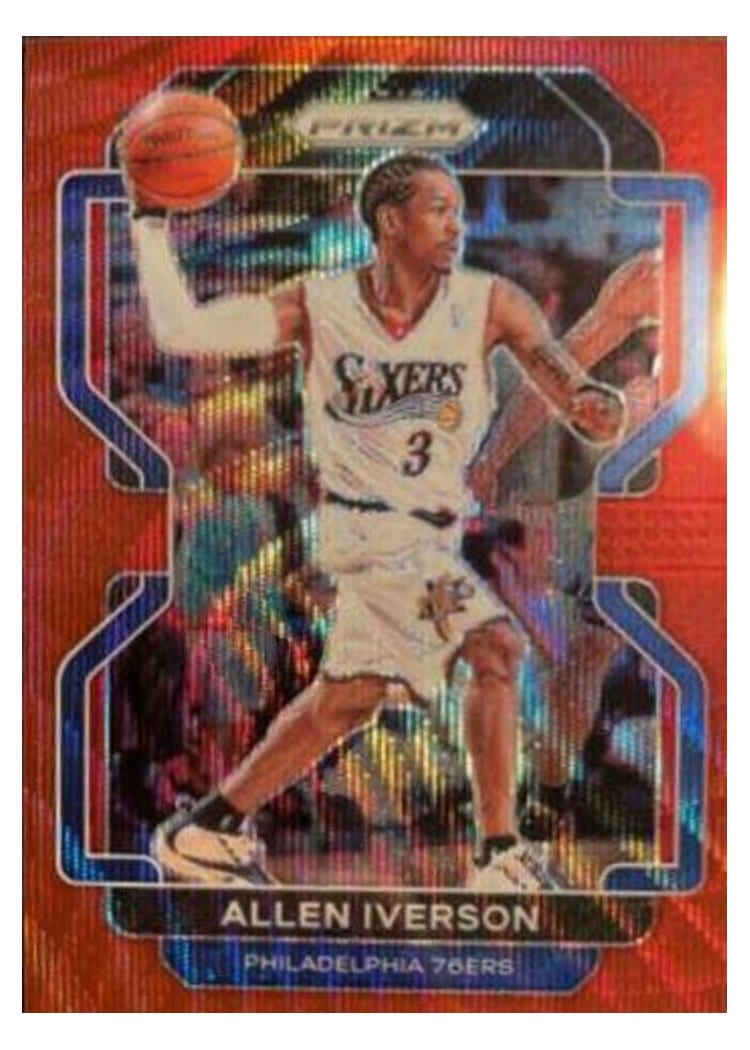2021-22 Panini Prizm Base Set Allen Iverson #255 card